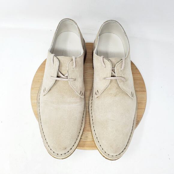 Clarks Originals Friya Point Shoes Womens 8.5 Sand Suede Crepe Sole Oxford Italy - Picture 4 of 12